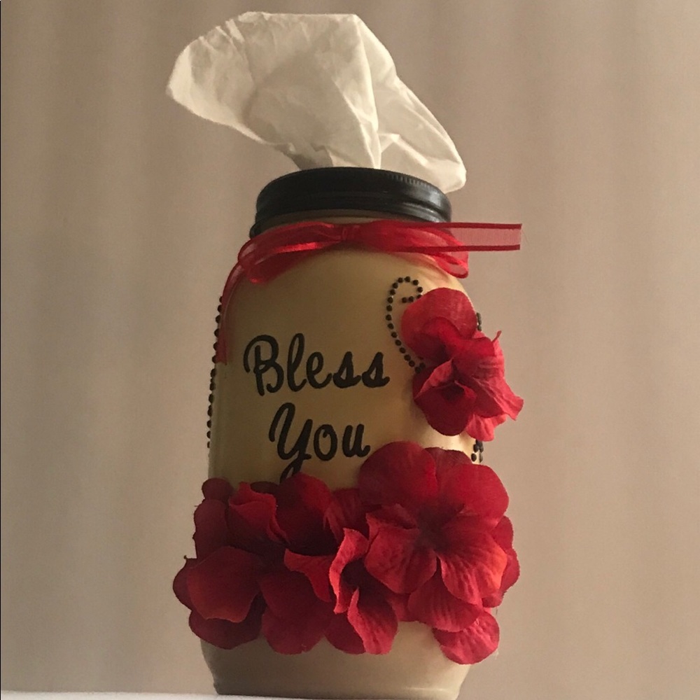 Custom Handcrafted Makeup Vanity Tissue Dispenser